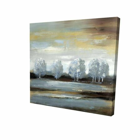 FONDO 16 x 16 in. Grey Landscape-Print on Canvas FO2795194